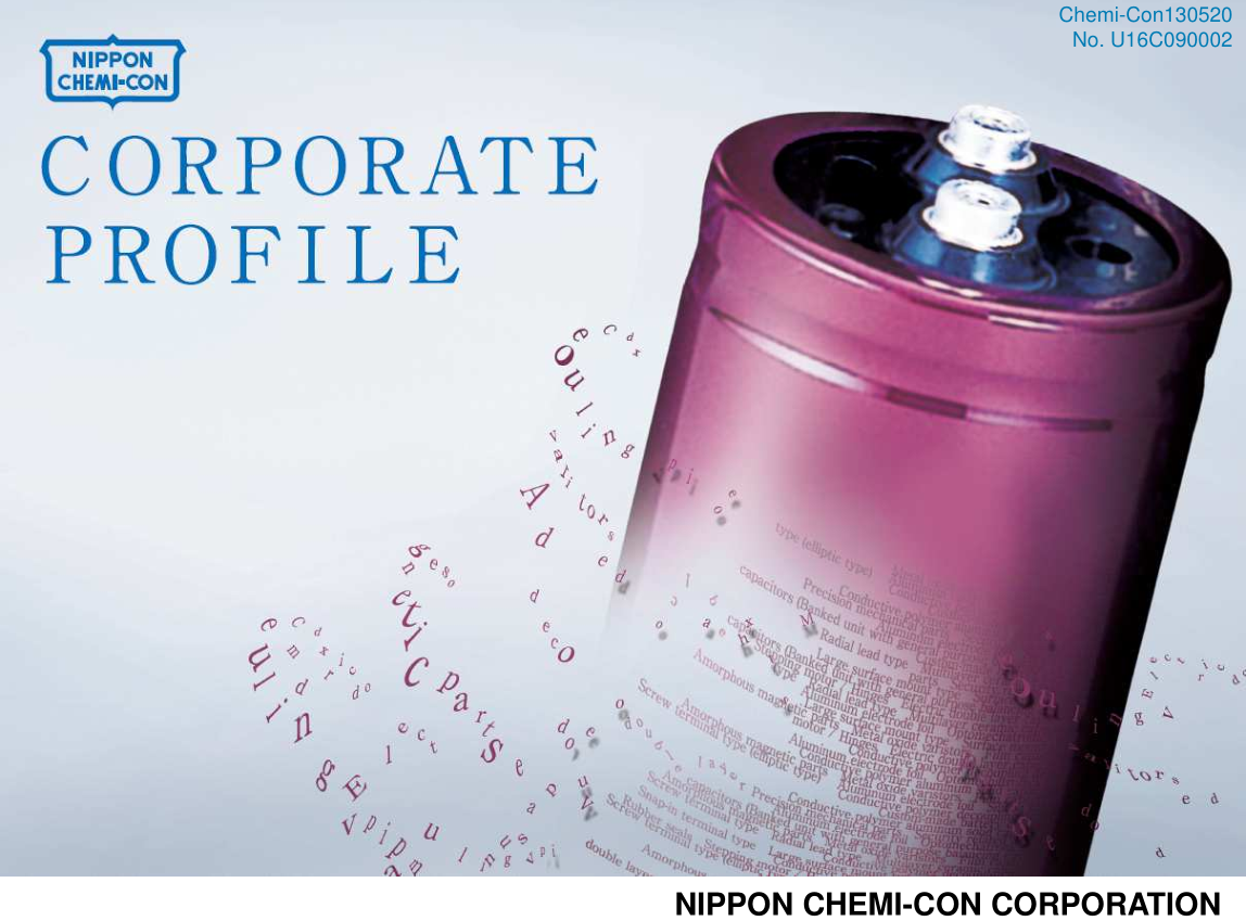 NIPPON CHEMI-CON產品介紹 NIPPON CHEMI-CON產品介紹